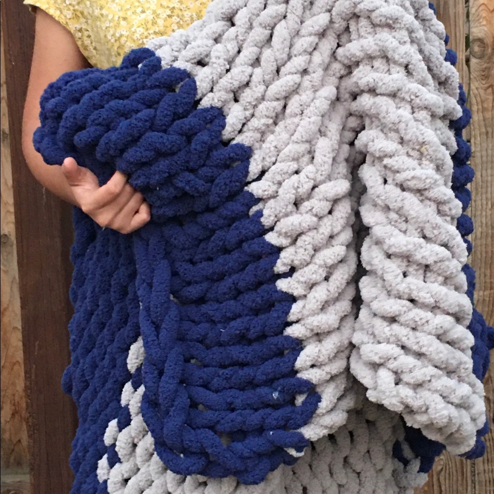 Handmade chunky blanket
